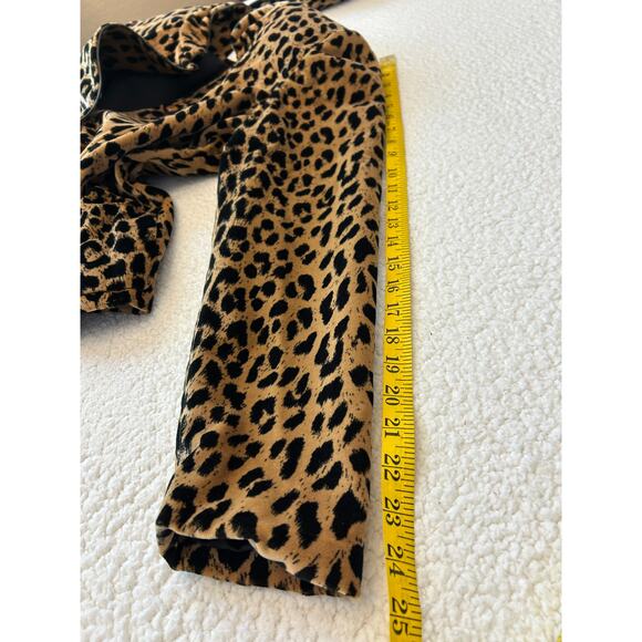 Kasper for A.S.L. Blazer Women's Sz 8 Animal Print Lined Pockets Button Front - Picture 6 of 9